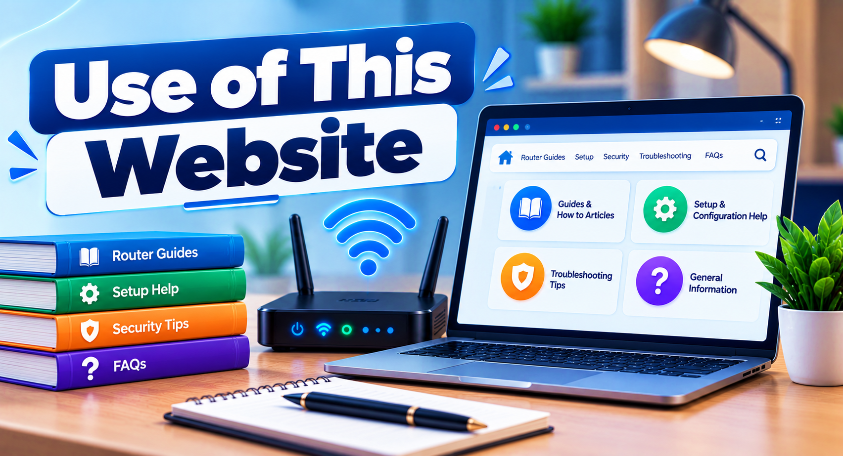 How we may use information collected on this router guide website