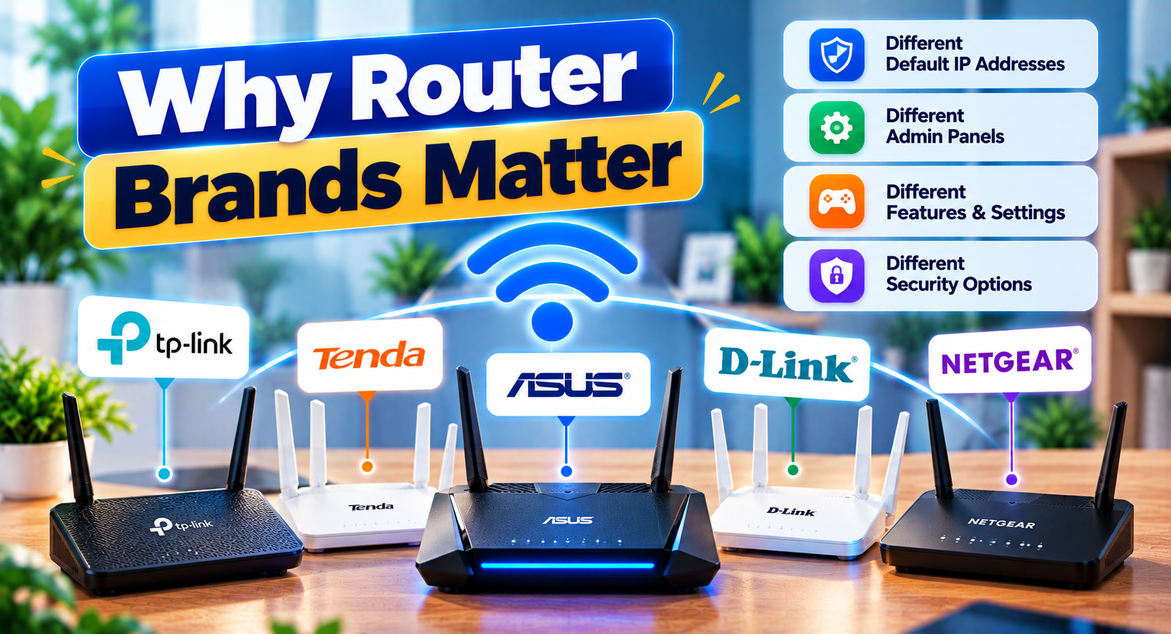 Why router brands matter – different default IP addresses, admin panels and settings